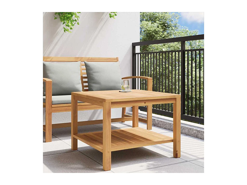 Table basse Marron 60 x 60 x 45 cm Bois de teck solide