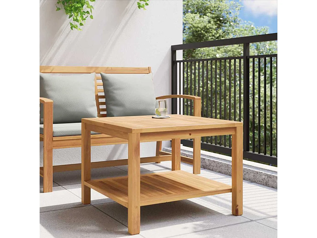 Table basse Marron 60 x 60 x 45 cm Bois de teck solide