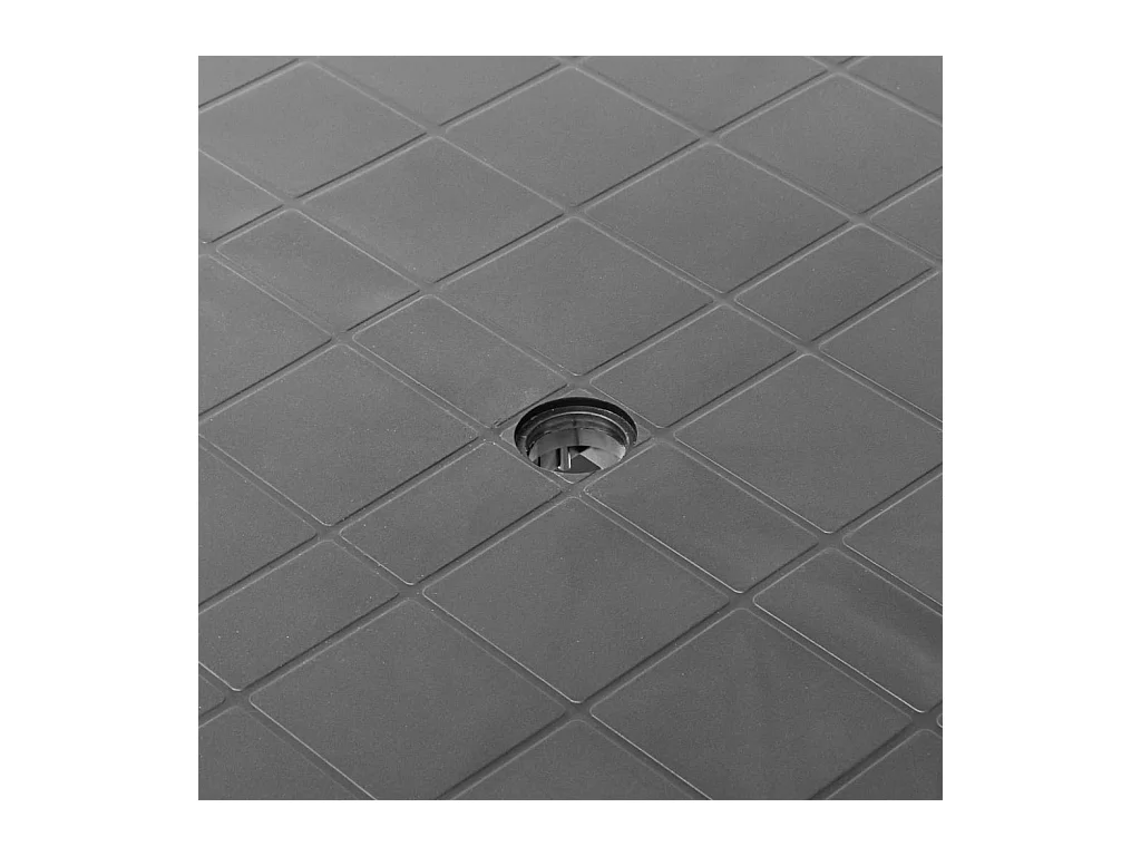 Antraciet tuintafel 80x75x72 cm Kunststof