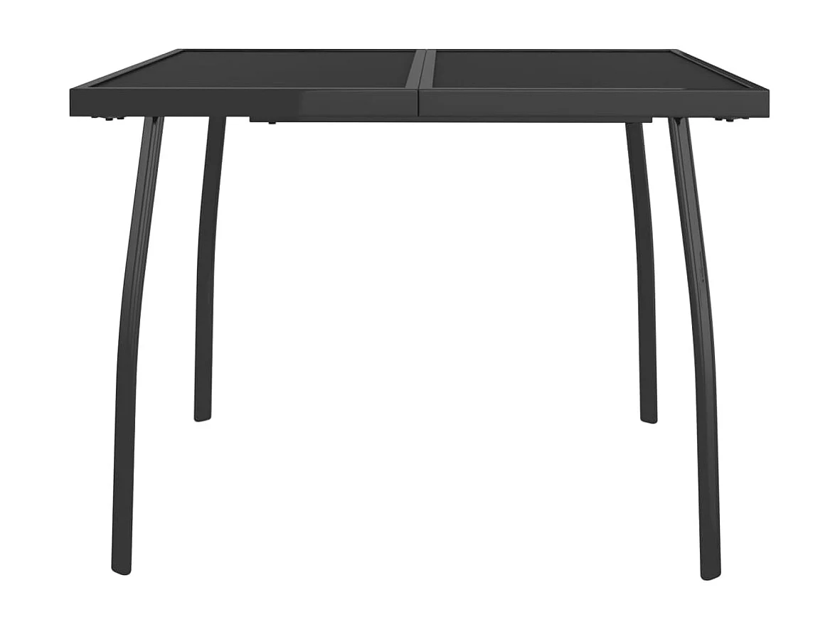 Mesa de jardín antracita 100x100x72 cm Rejilla de acero