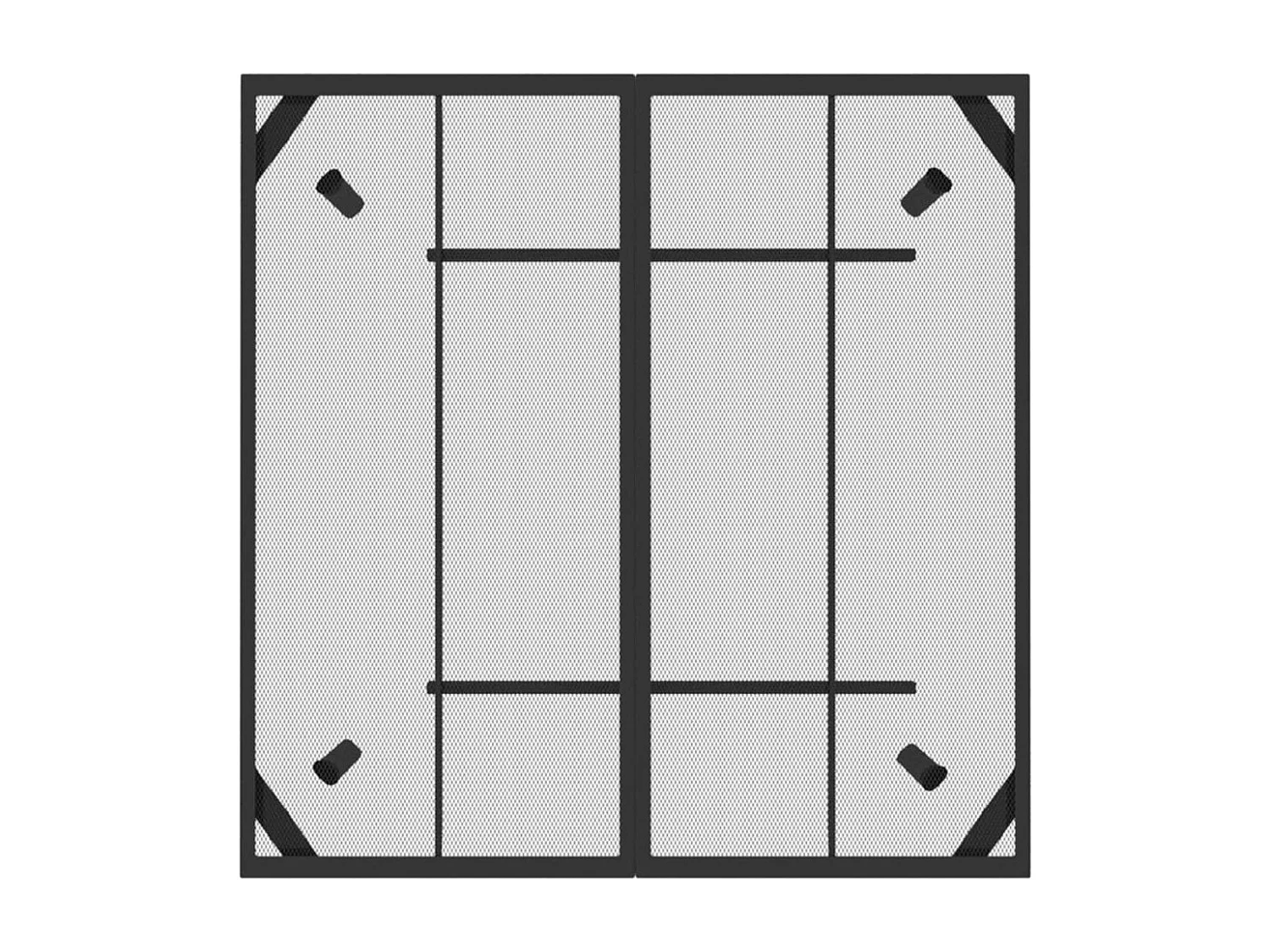 Mesa de jardín antracita 100x100x72 cm Rejilla de acero