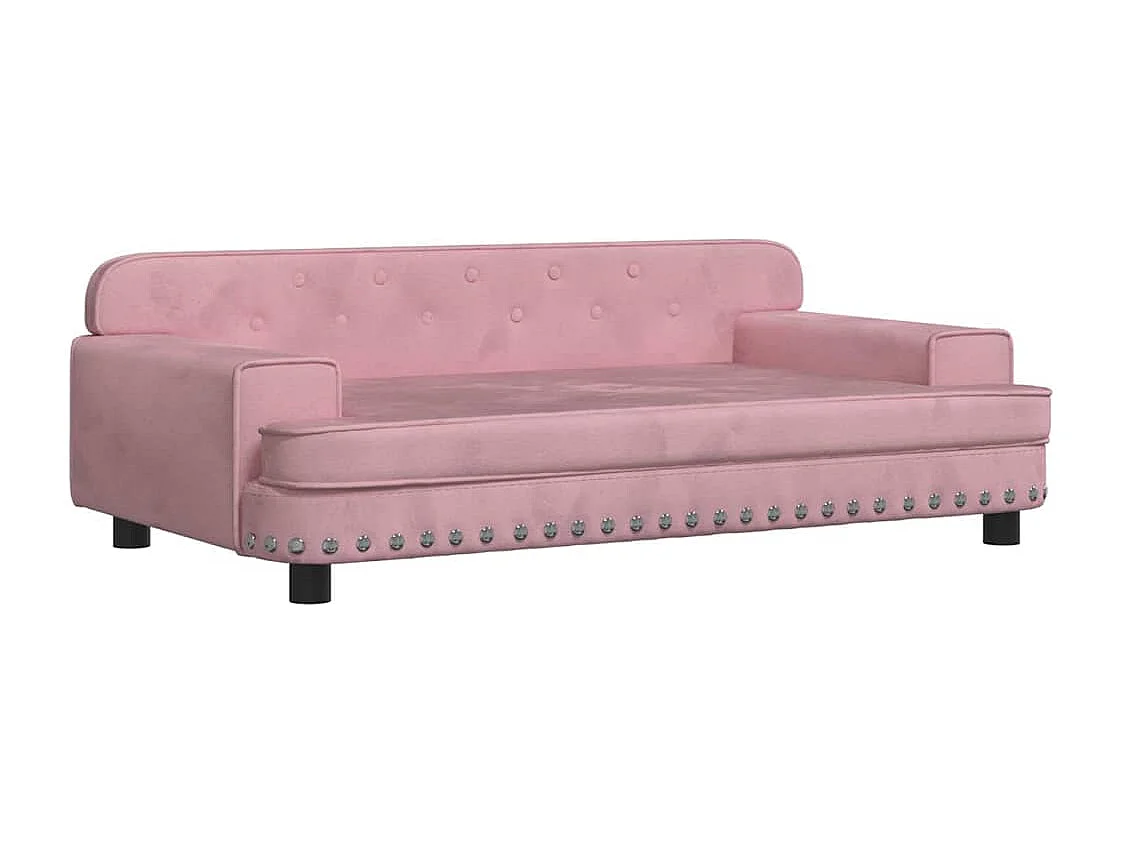 Roze hondenmand 90x53x30 cm fluweel