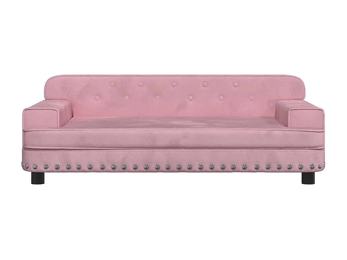 Roze hondenmand 90x53x30 cm fluweel