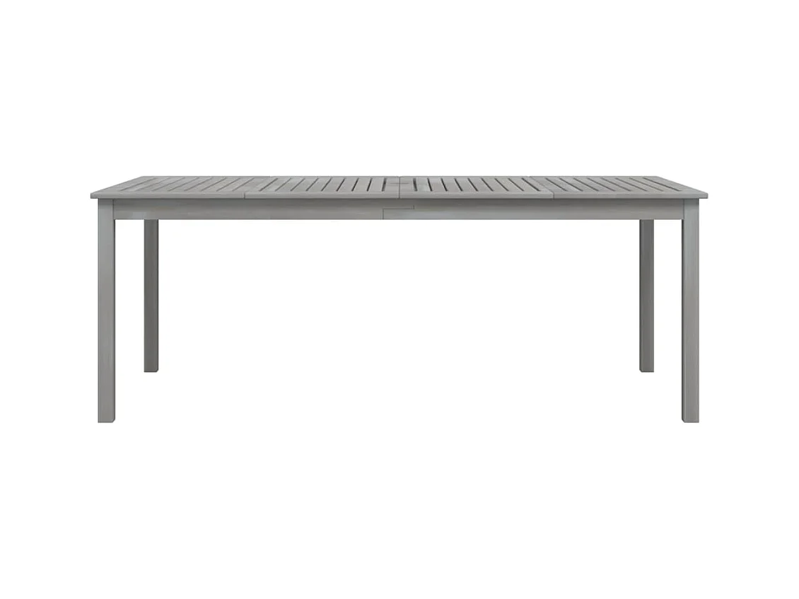 Tuintafel Grijs 200x100x75 cm Massief acaciahout