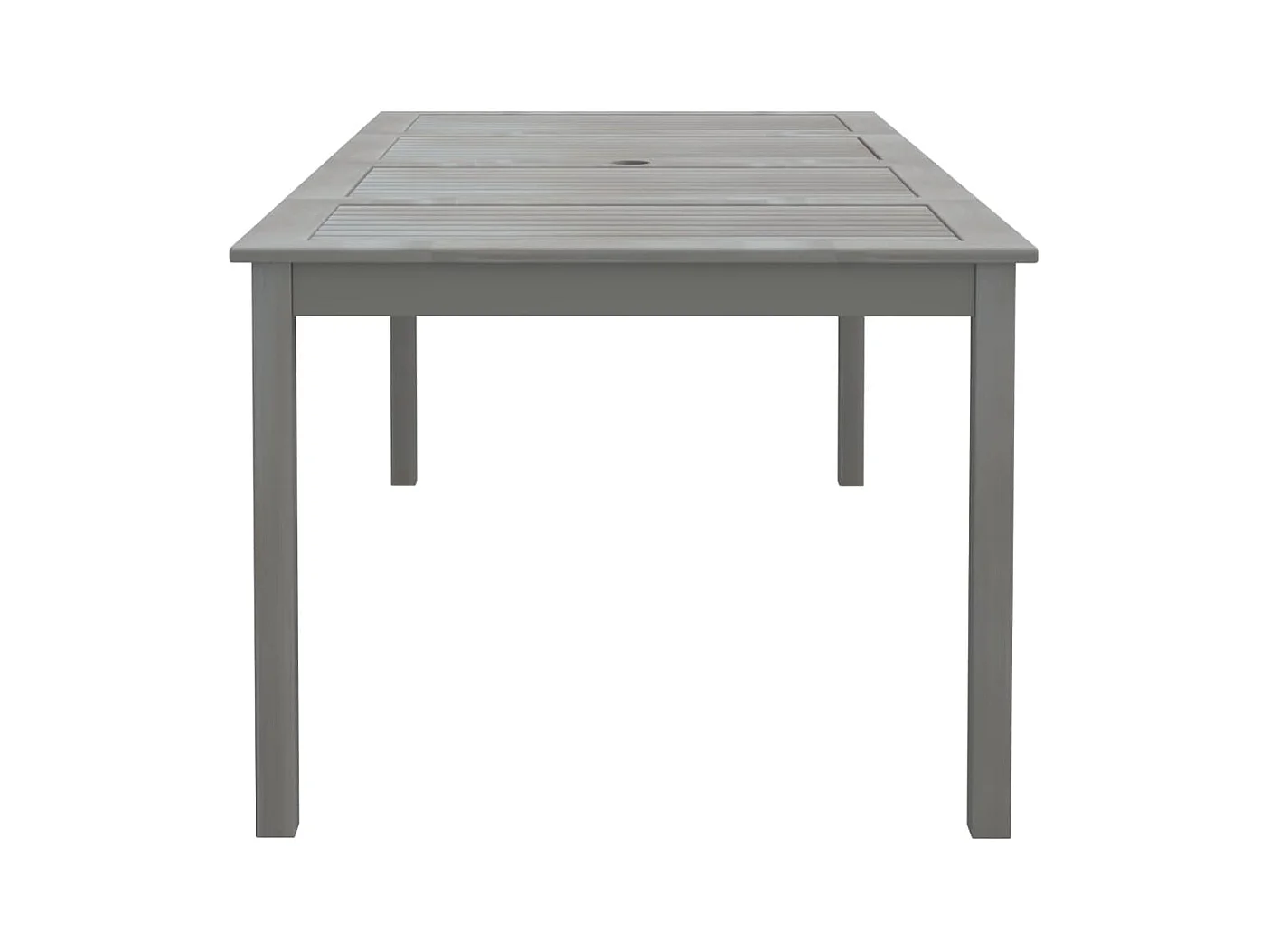 Tuintafel Grijs 200x100x75 cm Massief acaciahout