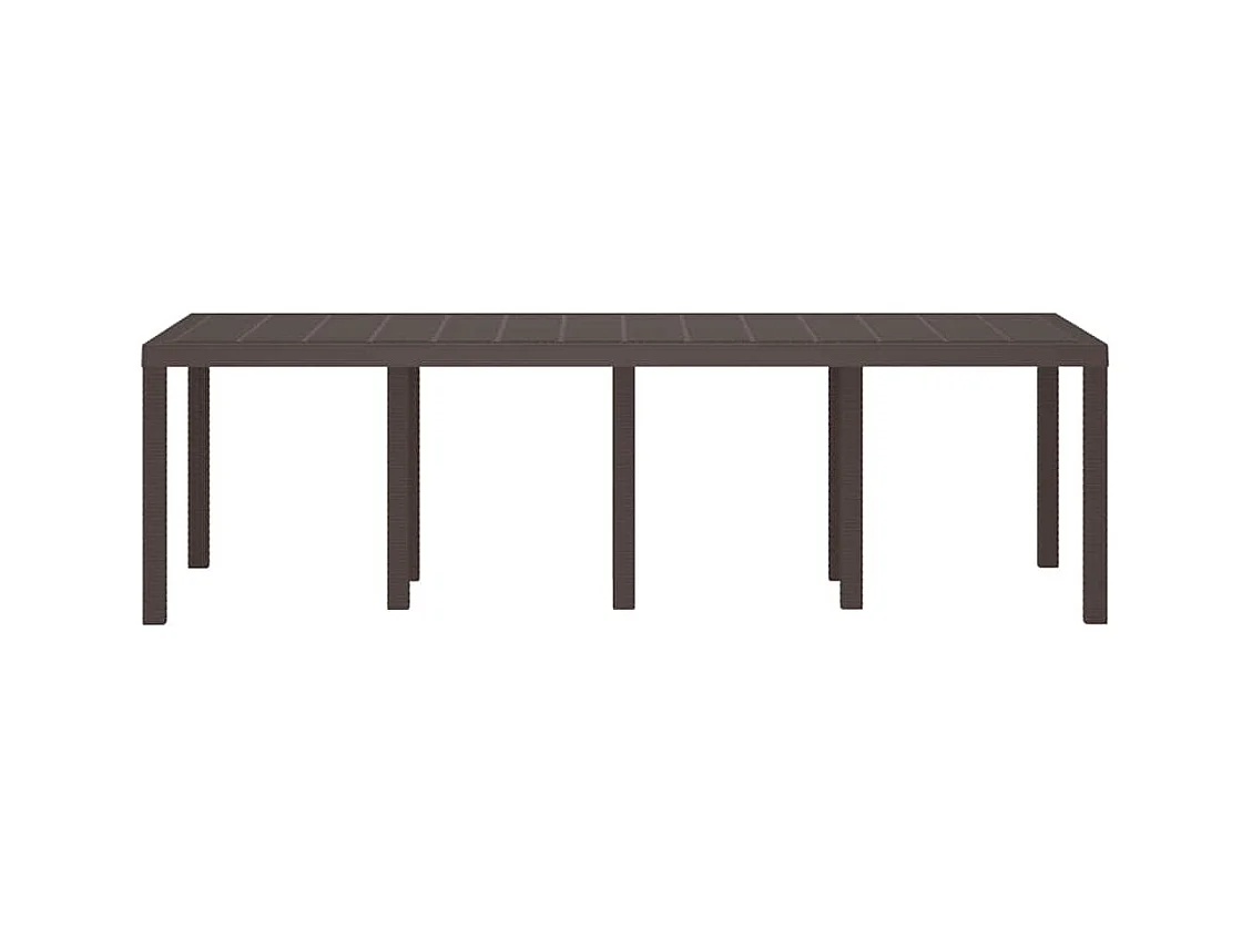 Table de Jardin Marron 250 x 100 x 73 cm polyrotin