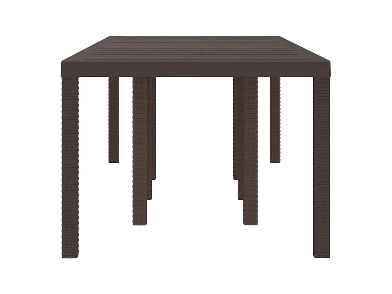 Table de Jardin Marron 250 x 100 x 73 cm polyrotin