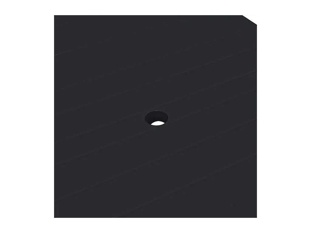 Mesa de jardín antracita 216x90x72 cm Plástico