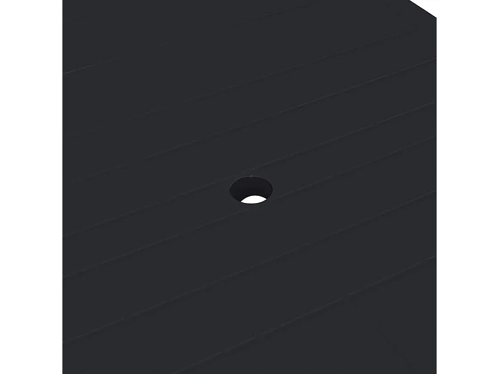 Mesa de jardín antracita 216x90x72 cm Plástico