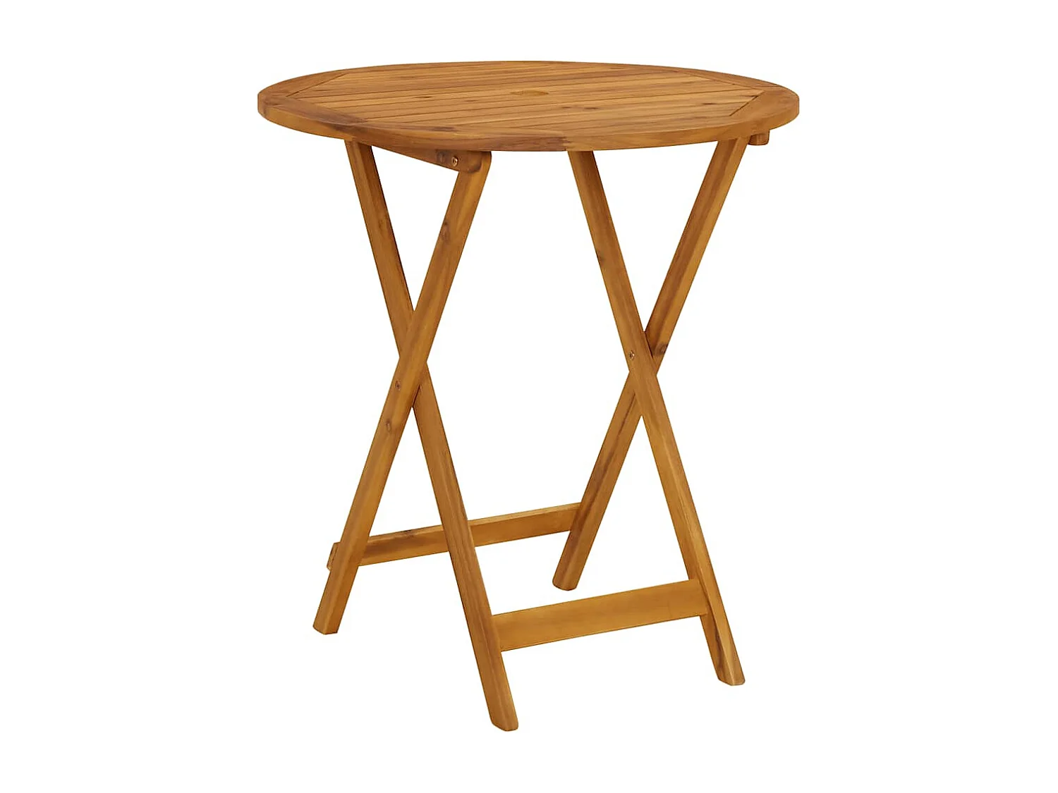 Tavolo da giardino pieghevole 70 cm Legno massello di acacia