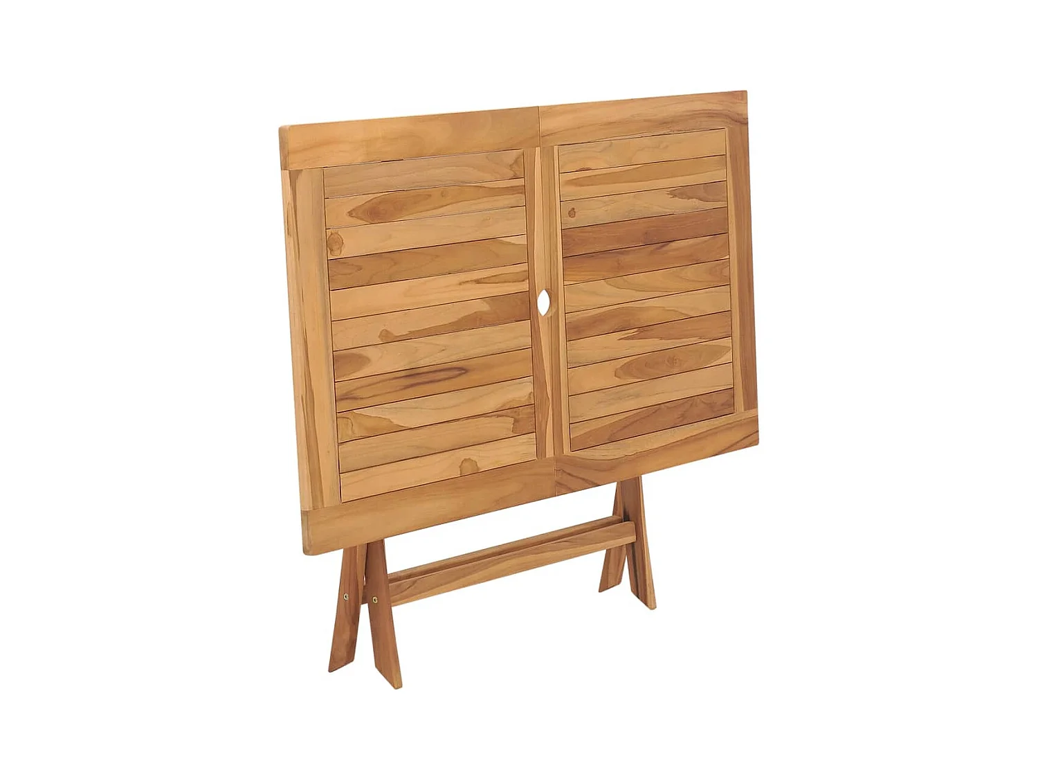 Mesa de jardín plegable 120x70x75 cm Madera maciza de teca
