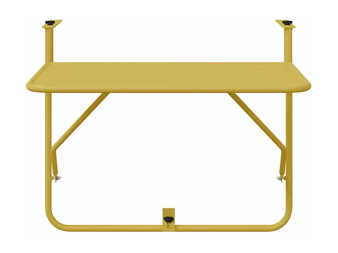 Hangende balkontafel goud 60 x 39 x 65 cm staal