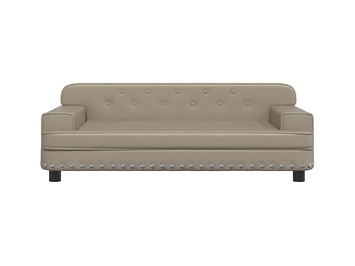 Lit pour chien cappuccino 90x53x30 cm similicuir