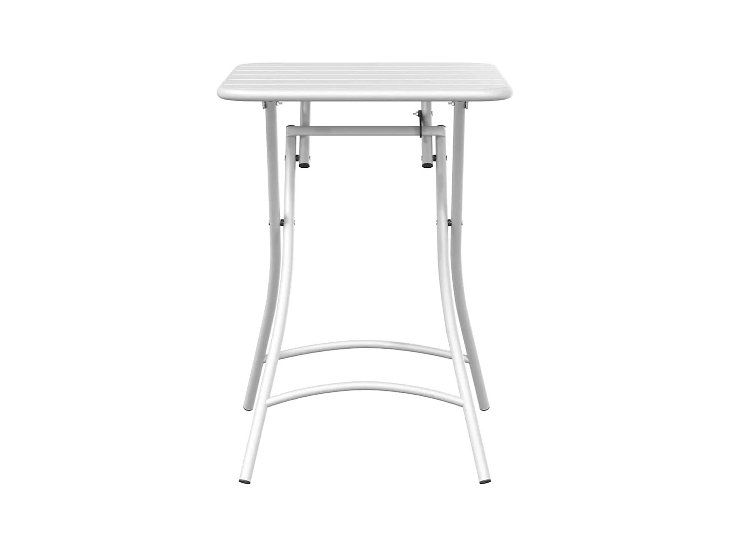 Table de Jardin Blanc 55 x 55 x 73 cm Acier revêtu de poudre
