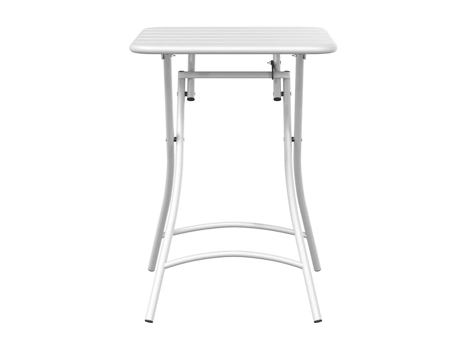Table de Jardin Blanc 55 x 55 x 73 cm Acier revêtu de poudre