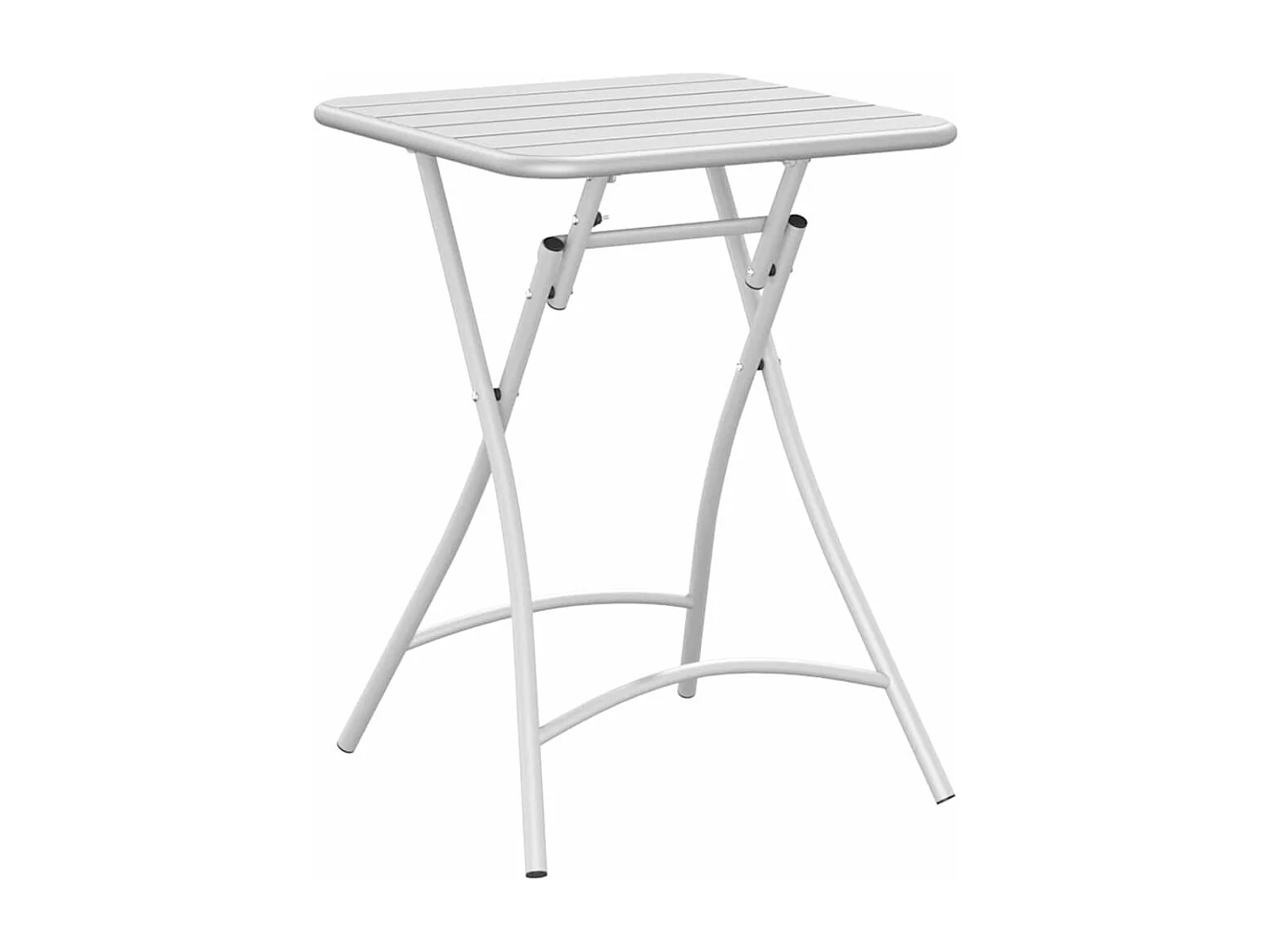Table de Jardin Blanc 55 x 55 x 73 cm Acier revêtu de poudre