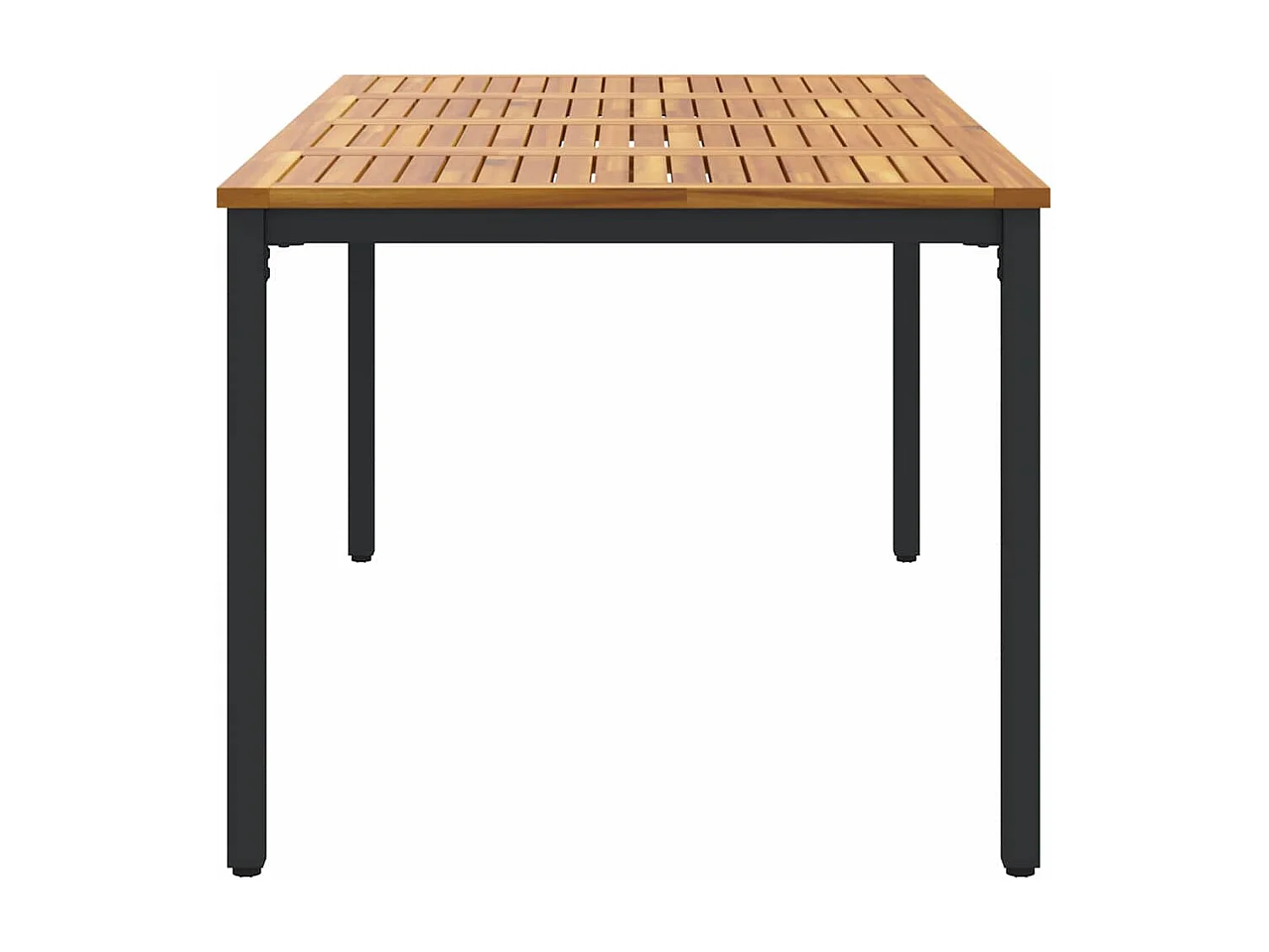 Tables de jardin Naturel et noir 180 x 90 x 75 cm