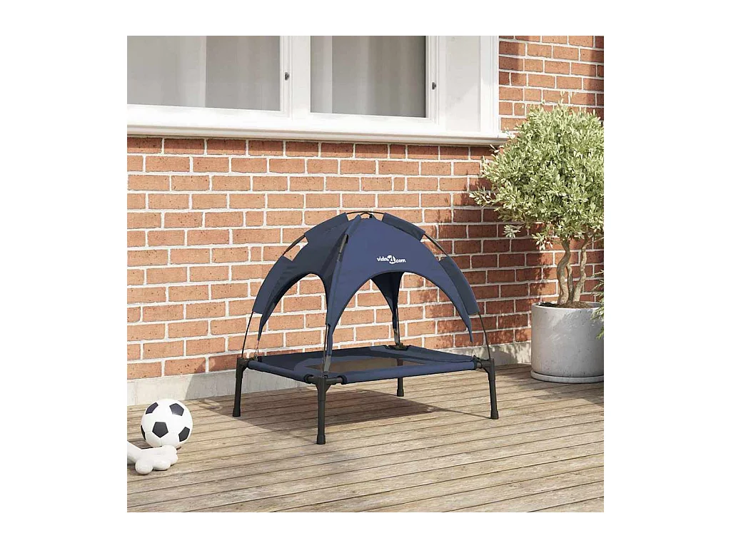 Lit pour Chien Bleu marine s Acier