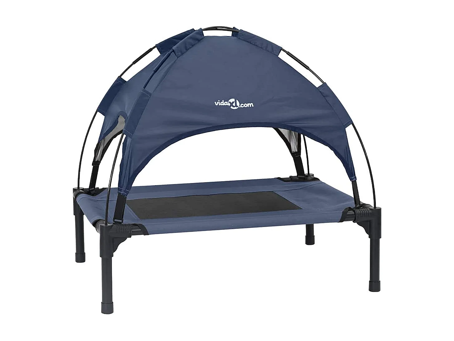 Cama para perros de acero azul marino