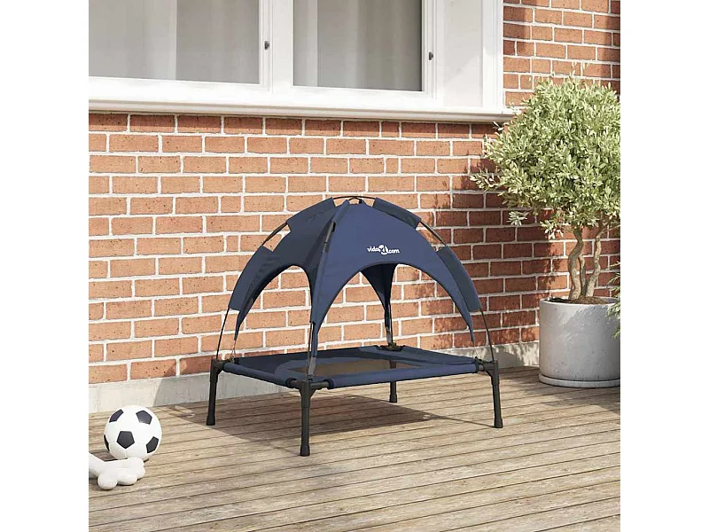 Letto per cani in acciaio blu navy