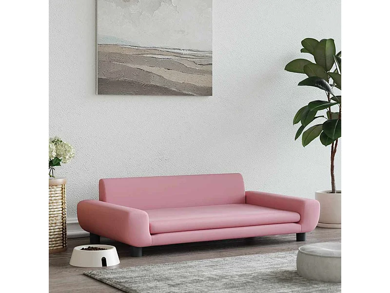 Roze hondenmand 100x54x33 cm fluweel