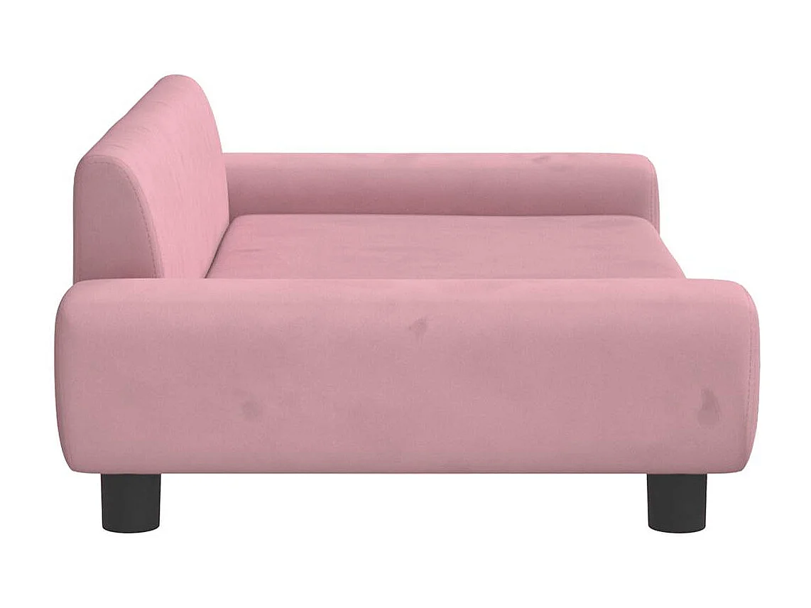 Roze hondenmand 100x54x33 cm fluweel