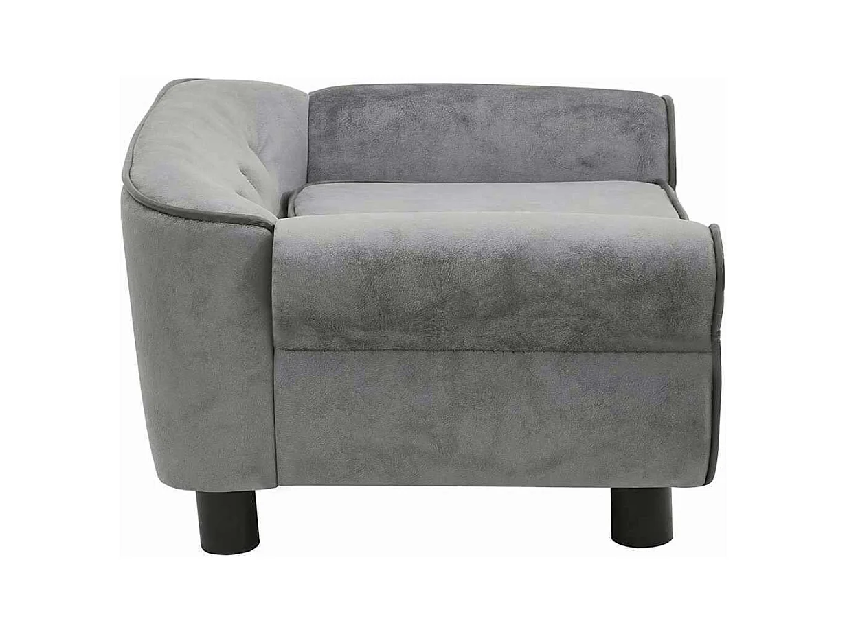 Hondensofa Donkergrijs 72x45x30 cm Pluche