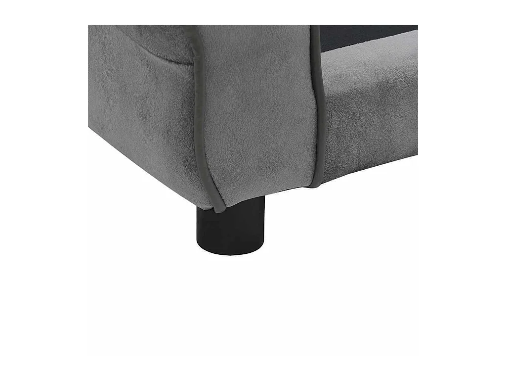 Hondensofa Donkergrijs 72x45x30 cm Pluche