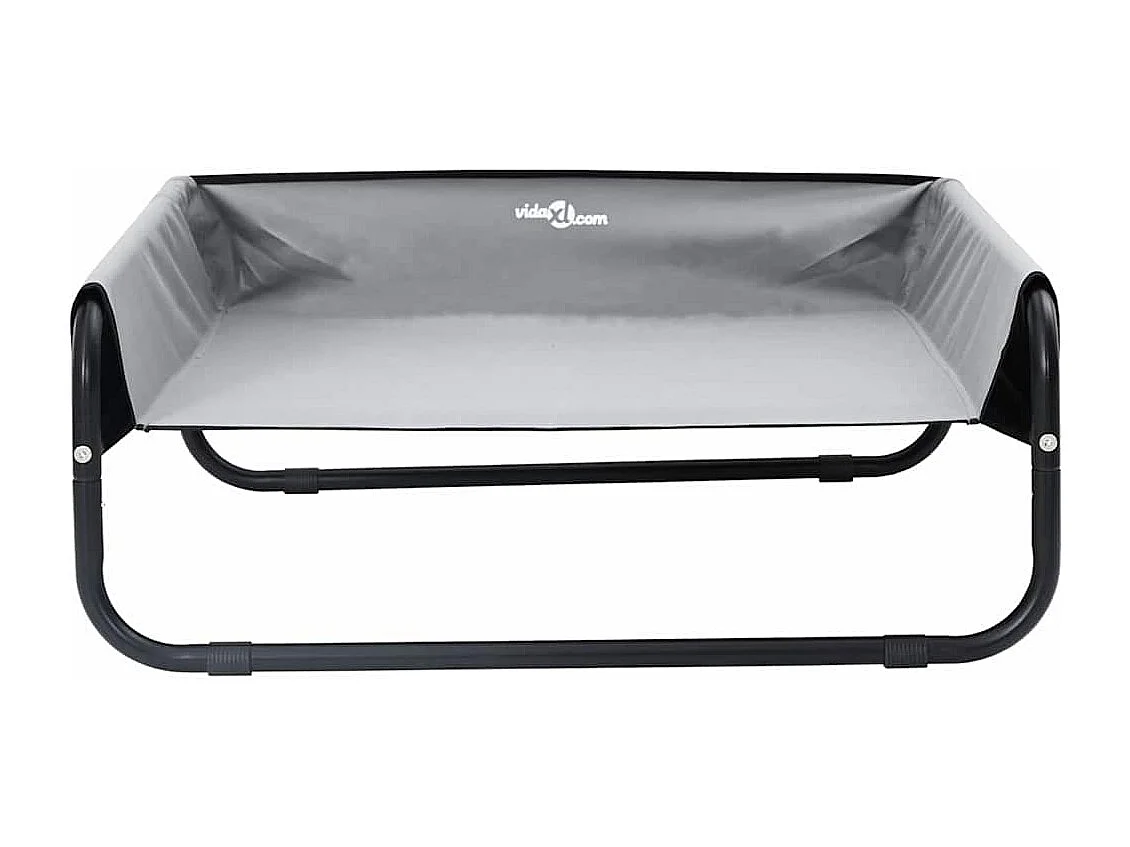Lit pour Chien Gris clair m Tissu Oxford et Acier