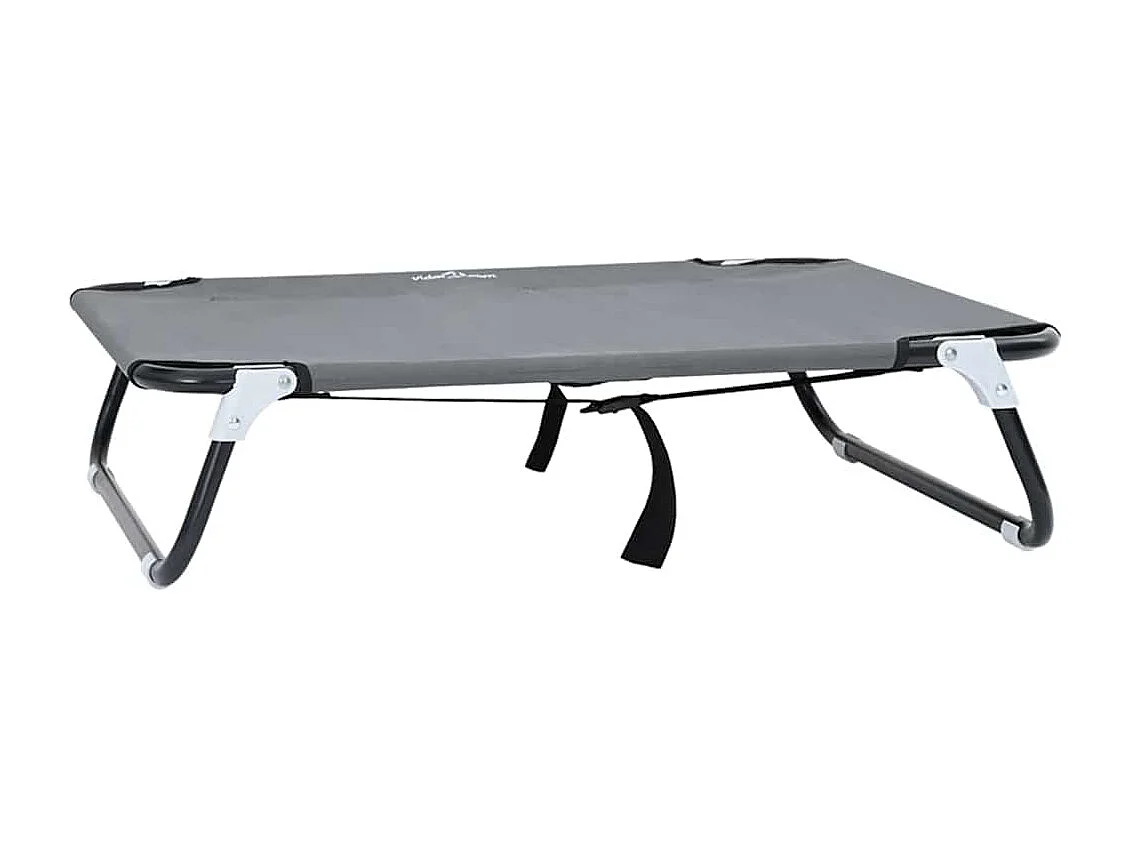 Lit pour Chien Gris clair m Tissu Oxford et Acier