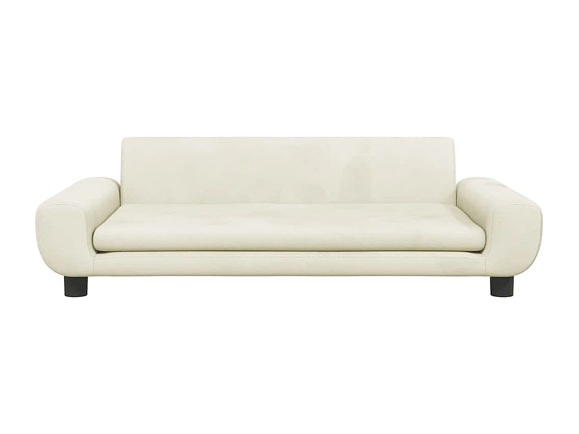 Lit pour chien crème 100x54x33 cm velours