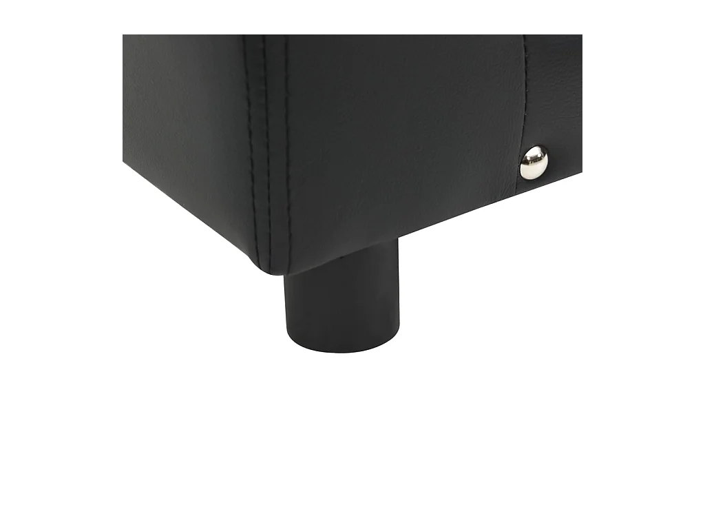 Sofá para perros negro 81x43x31 cm de felpa y piel sintética