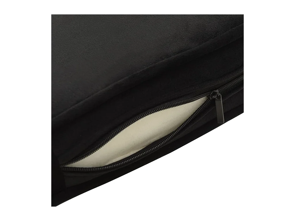 Sofá para perros negro 81x43x31 cm de felpa y piel sintética