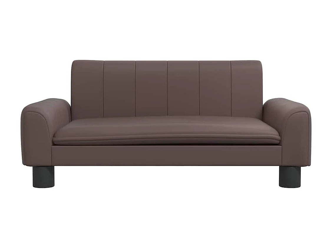 Lit pour chien marron 70x45x30 cm similicuir