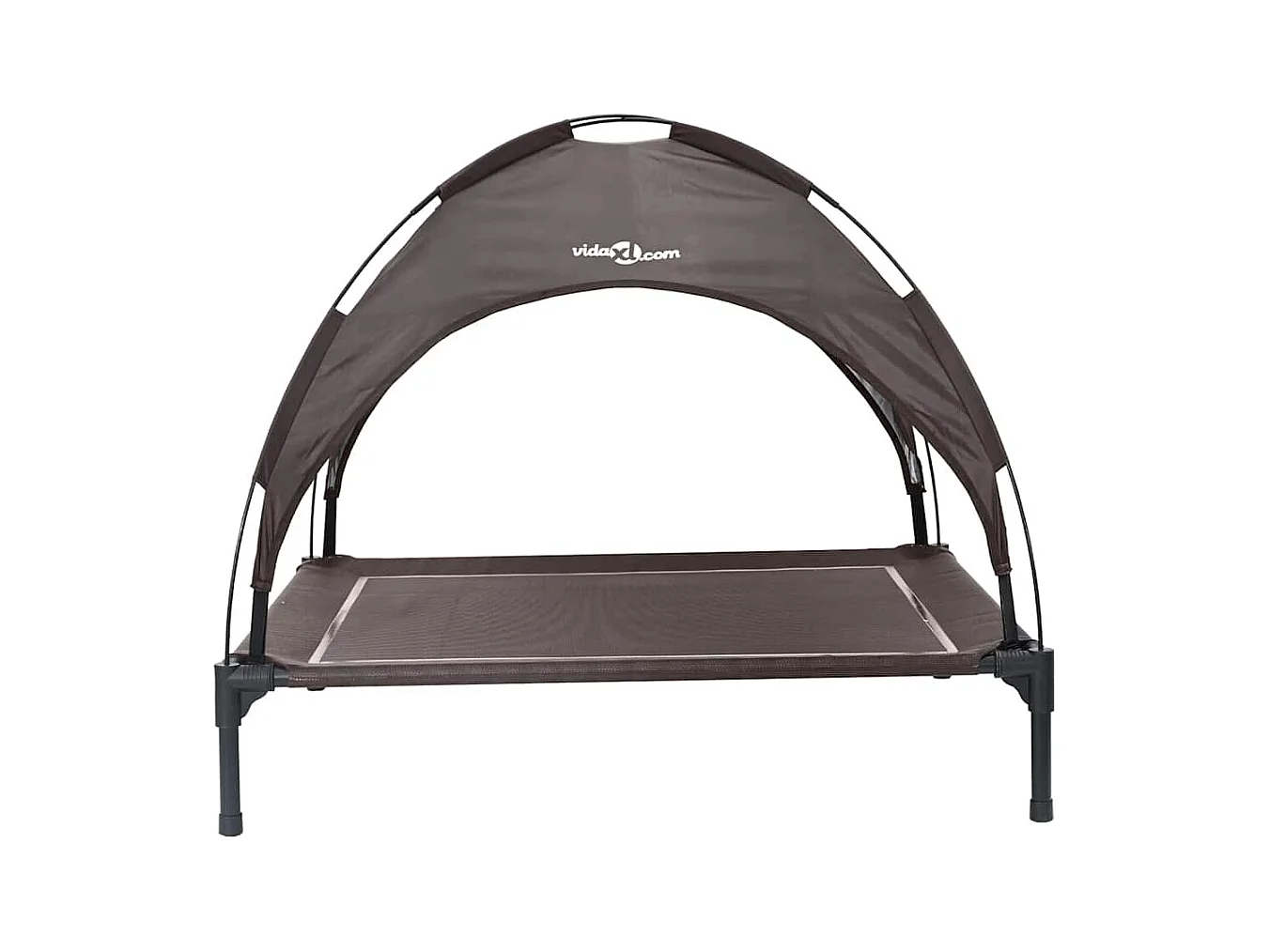 Cama para perros de acero marrón