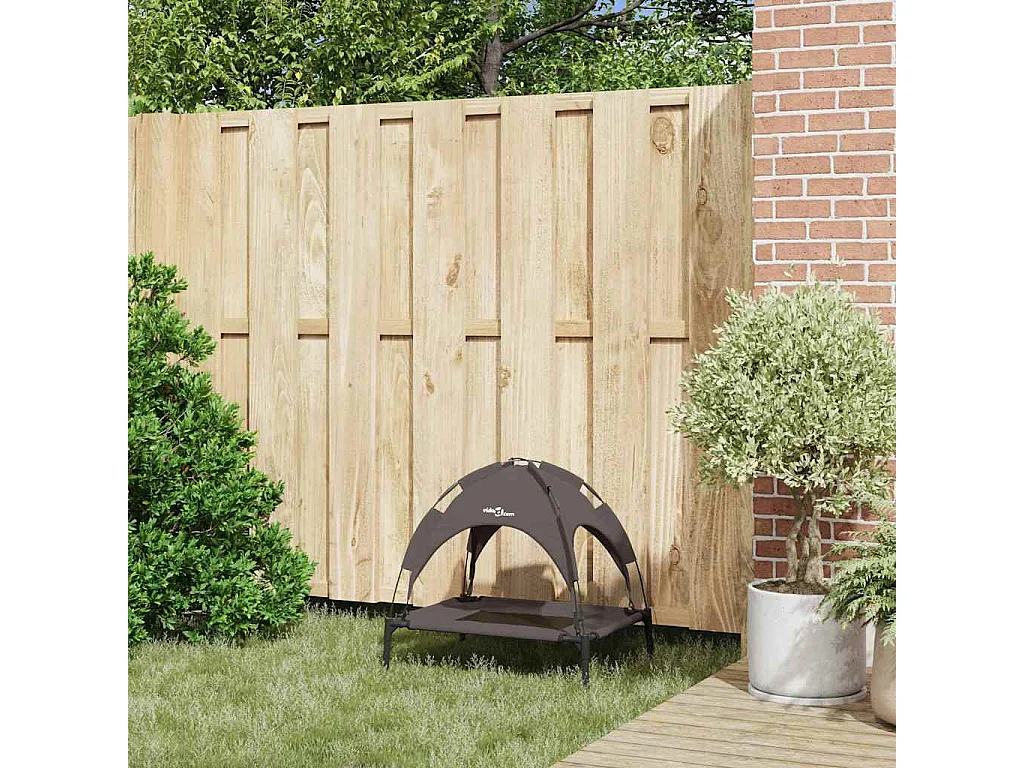 Lit pour Chien Marron s Acier