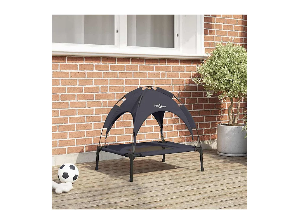 Lit pour Chien Noir s Acier