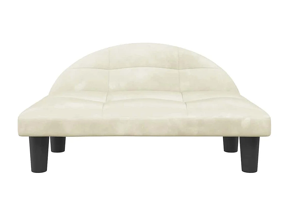 Crème hondenbed 70x52x30 cm fluweel