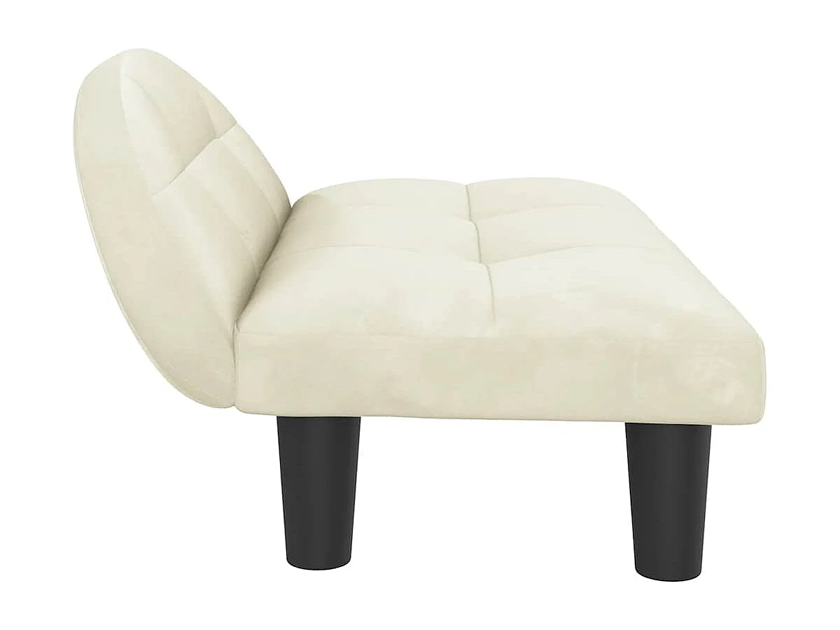 Crème hondenbed 70x52x30 cm fluweel