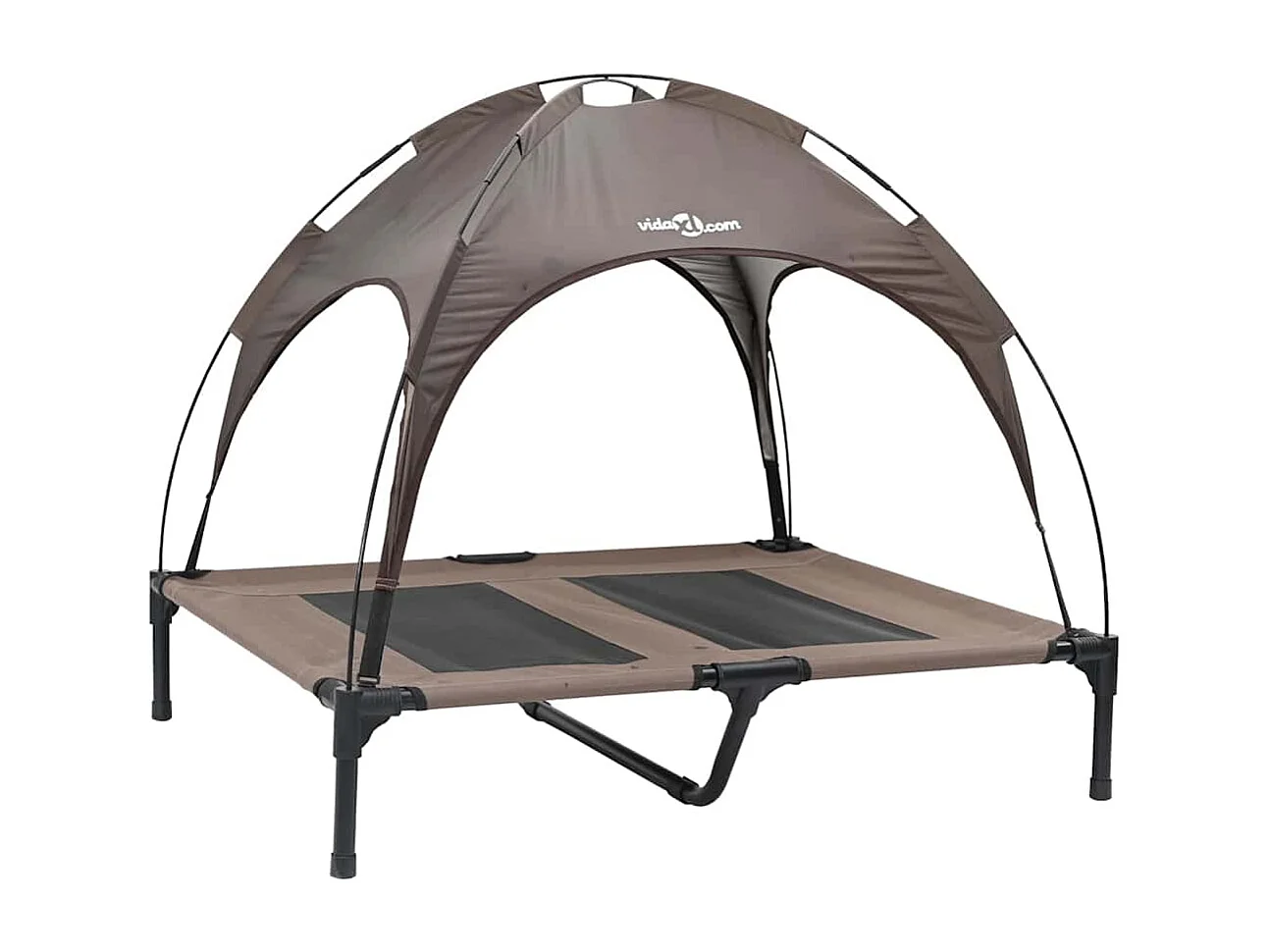 Bruin stalen hondenbed