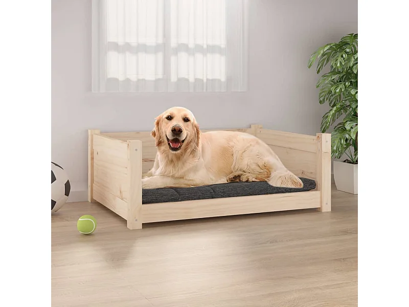 Letto per cani 75,5x55,5x28 cm Legno massello di pino