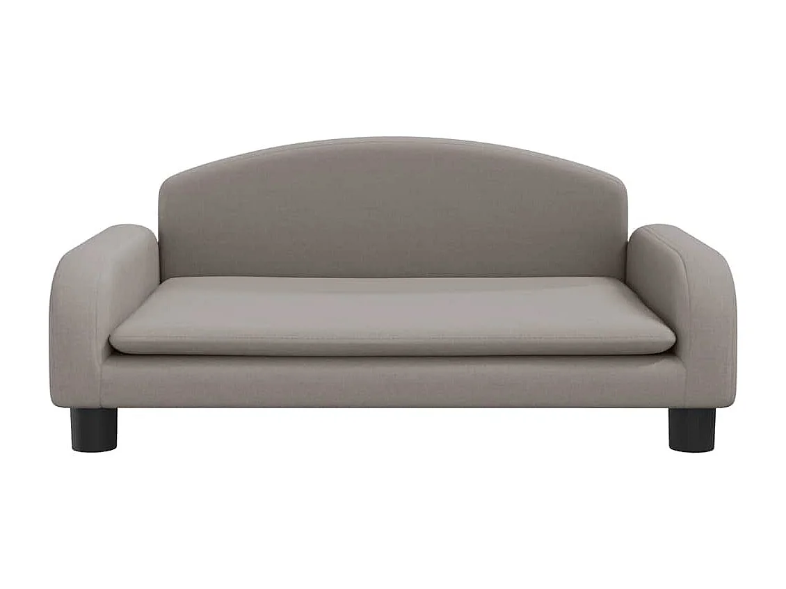 Lit pour chien taupe 70x45x30 cm tissu