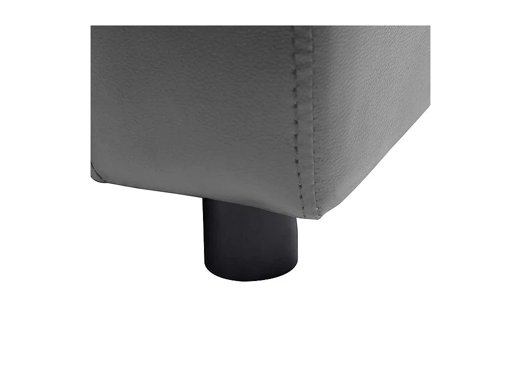 Sofá para perro gris 80x50x40 cm piel sintética