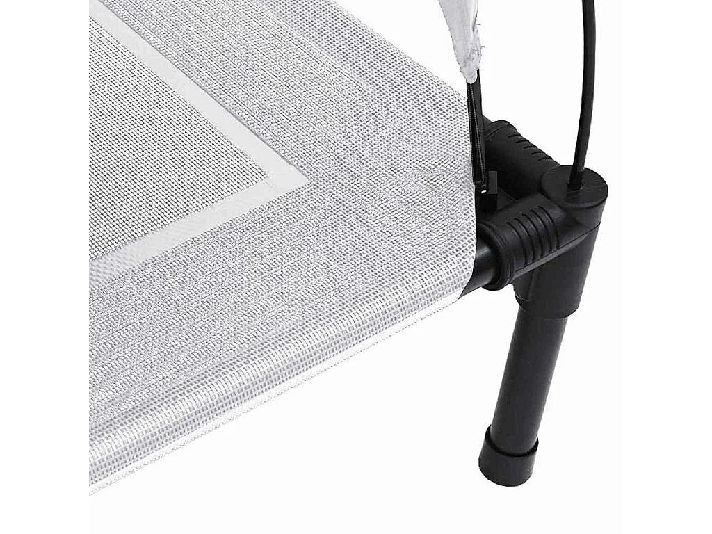 Lit pour Chien Gris Argenté s Acier