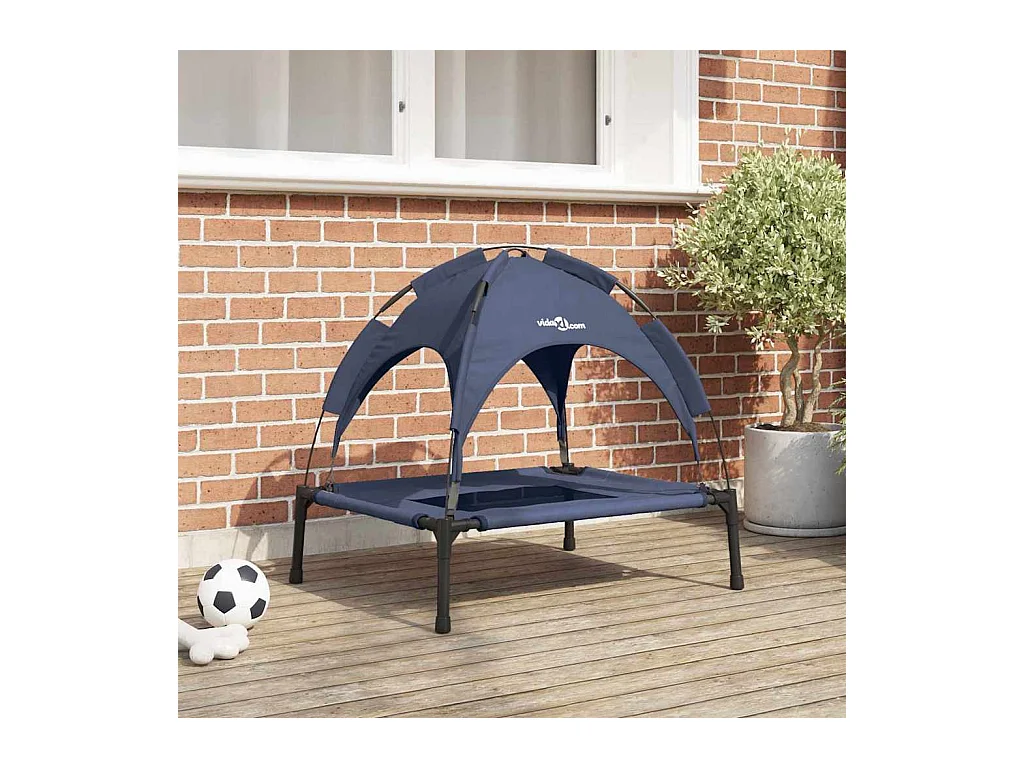 Cama para perros azul marino l acero