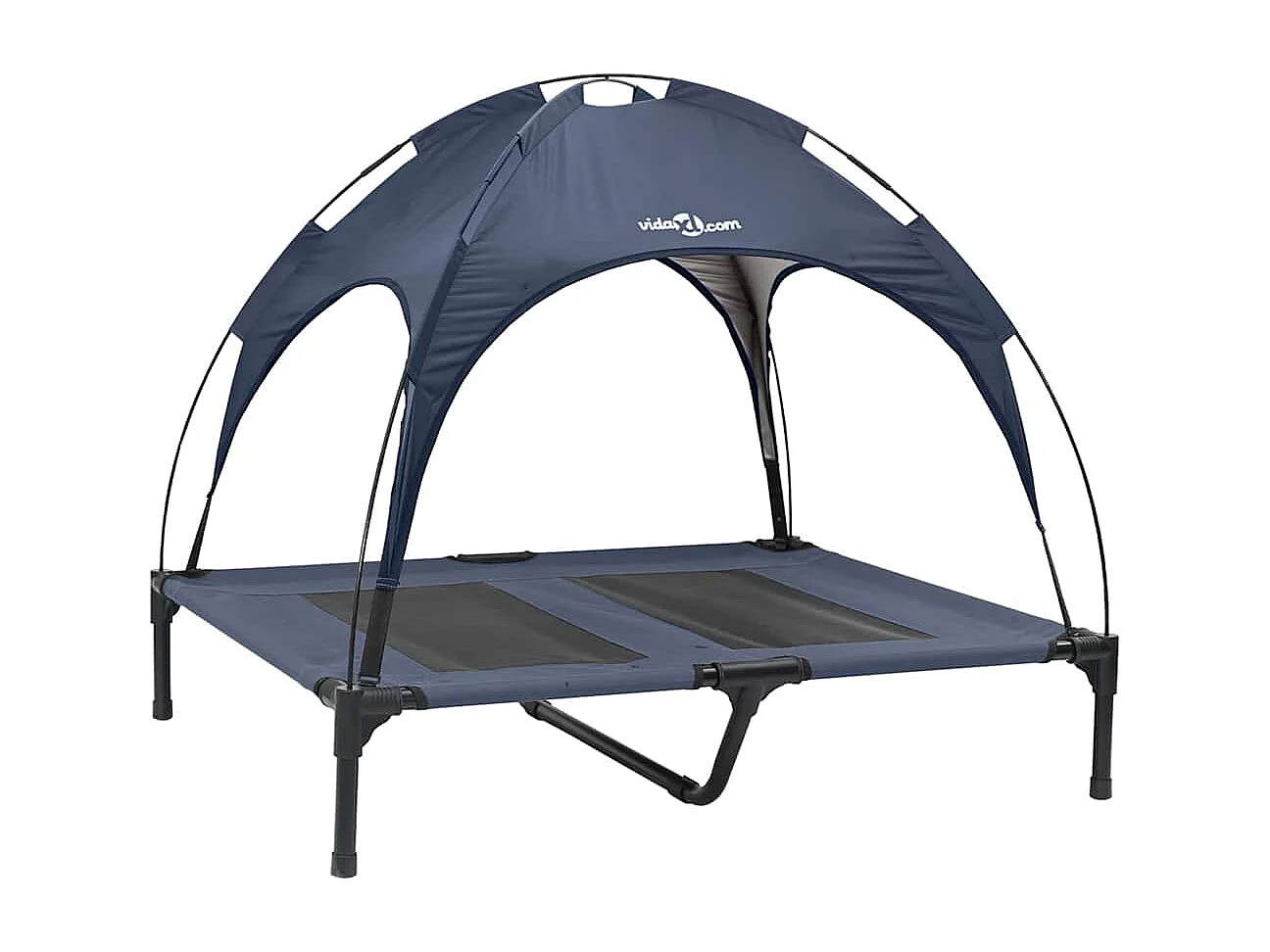 Cama para perros azul marino l acero