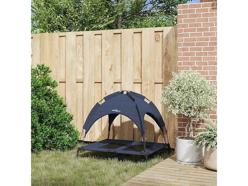 Cama para perros azul marino l acero