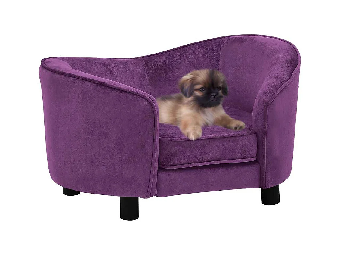 Canapé pour chien Bordeaux 69x49x40 cm Peluche
