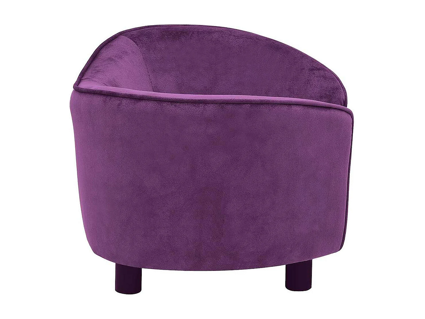 Canapé pour chien Bordeaux 69x49x40 cm Peluche