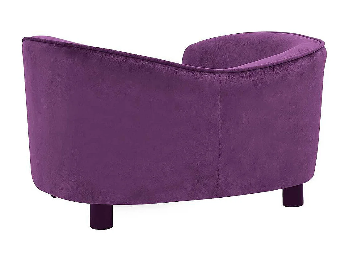 Canapé pour chien Bordeaux 69x49x40 cm Peluche